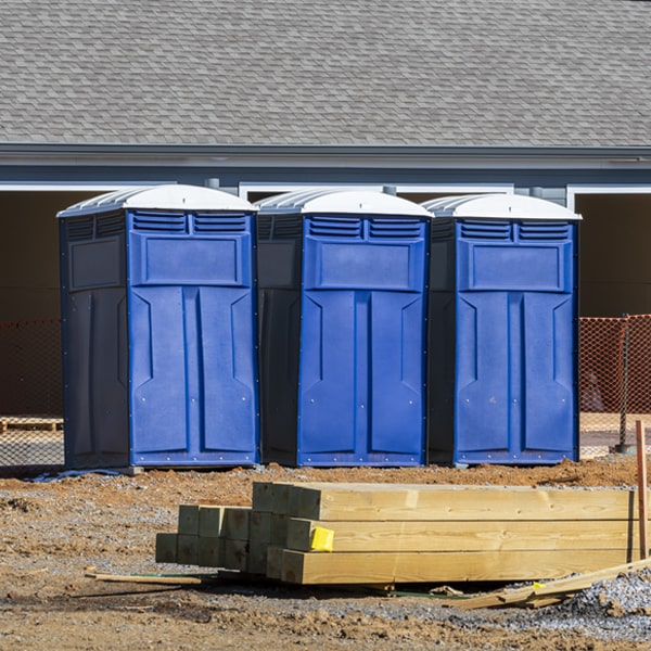 how often are the portable restrooms cleaned and serviced during a rental period in Rockbridge Ohio